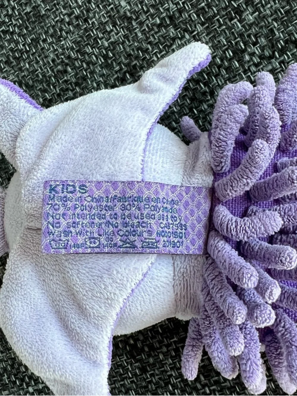Norwex Kids Purple Unicorn Pet to Dry Hand Towel